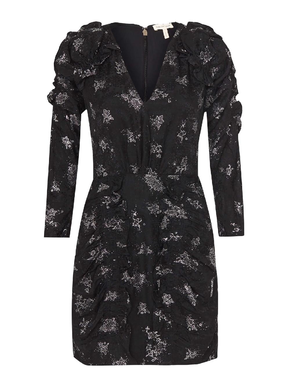 c & m camilla and marc Glitter Print Silk Jacquard Dress