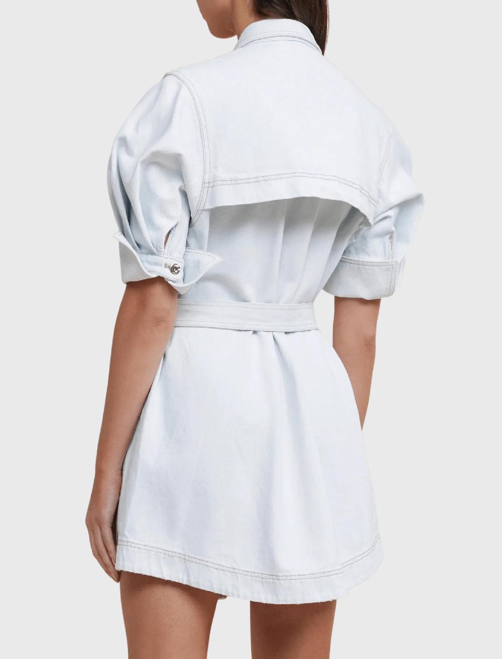 C & M Camilla And Marc Holmes Short Sleeve Denim Shirt Dress