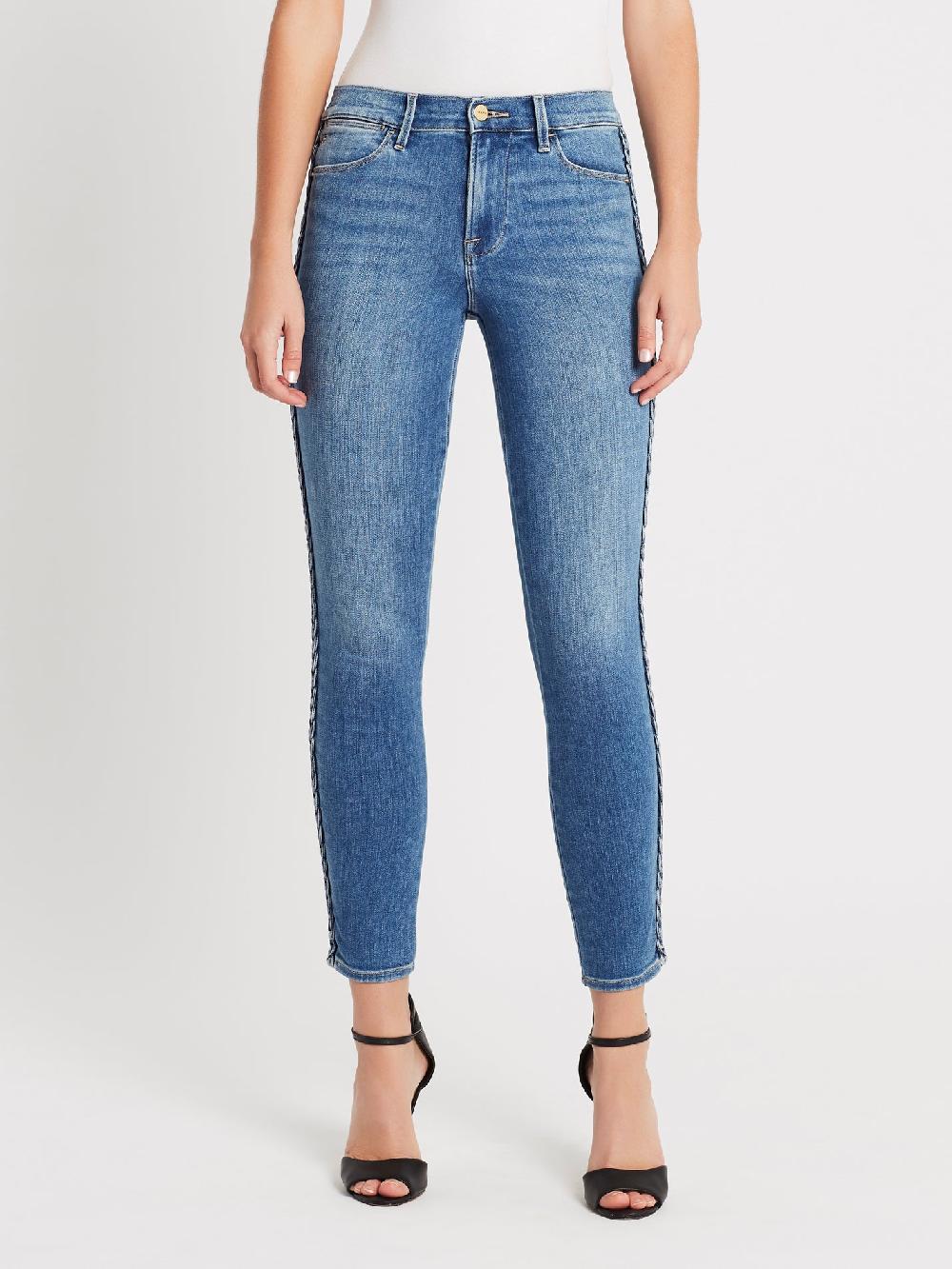 C & M Camilla And Marc Le High Skinny Braided Seam Jean