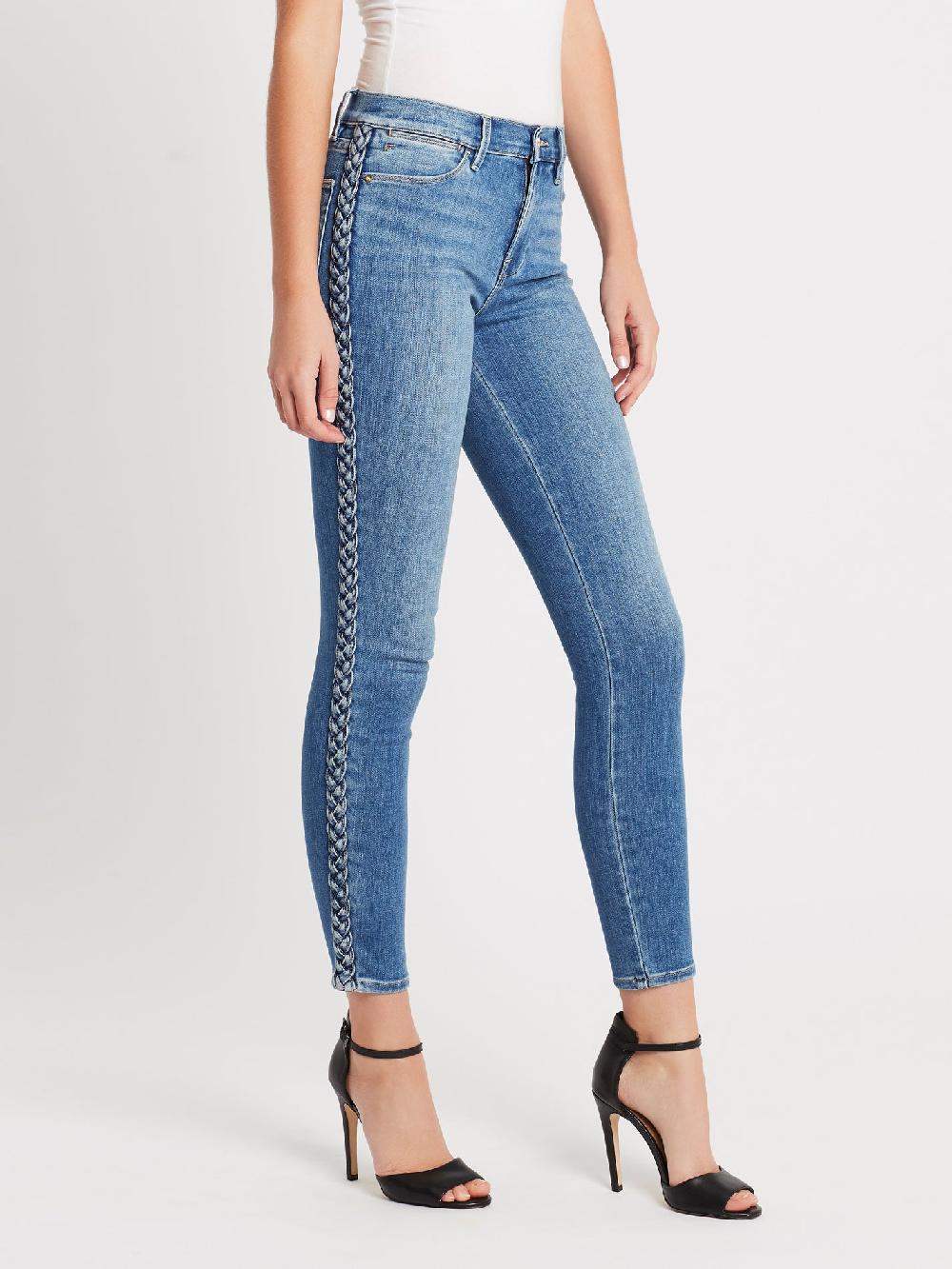 C & M Camilla And Marc Le High Skinny Braided Seam Jean