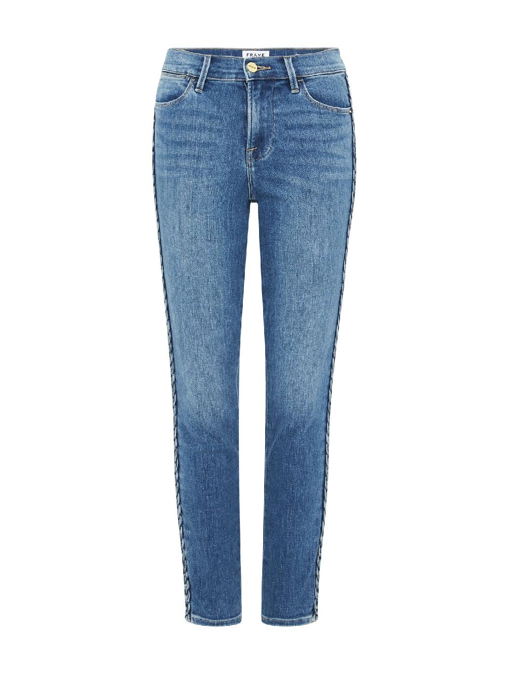 c & m camilla and marc Le High Skinny Braided Seam Jean