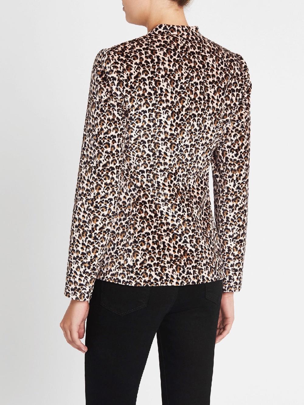 C & M Camilla And Marc Leopard Print Velveteen Jacket