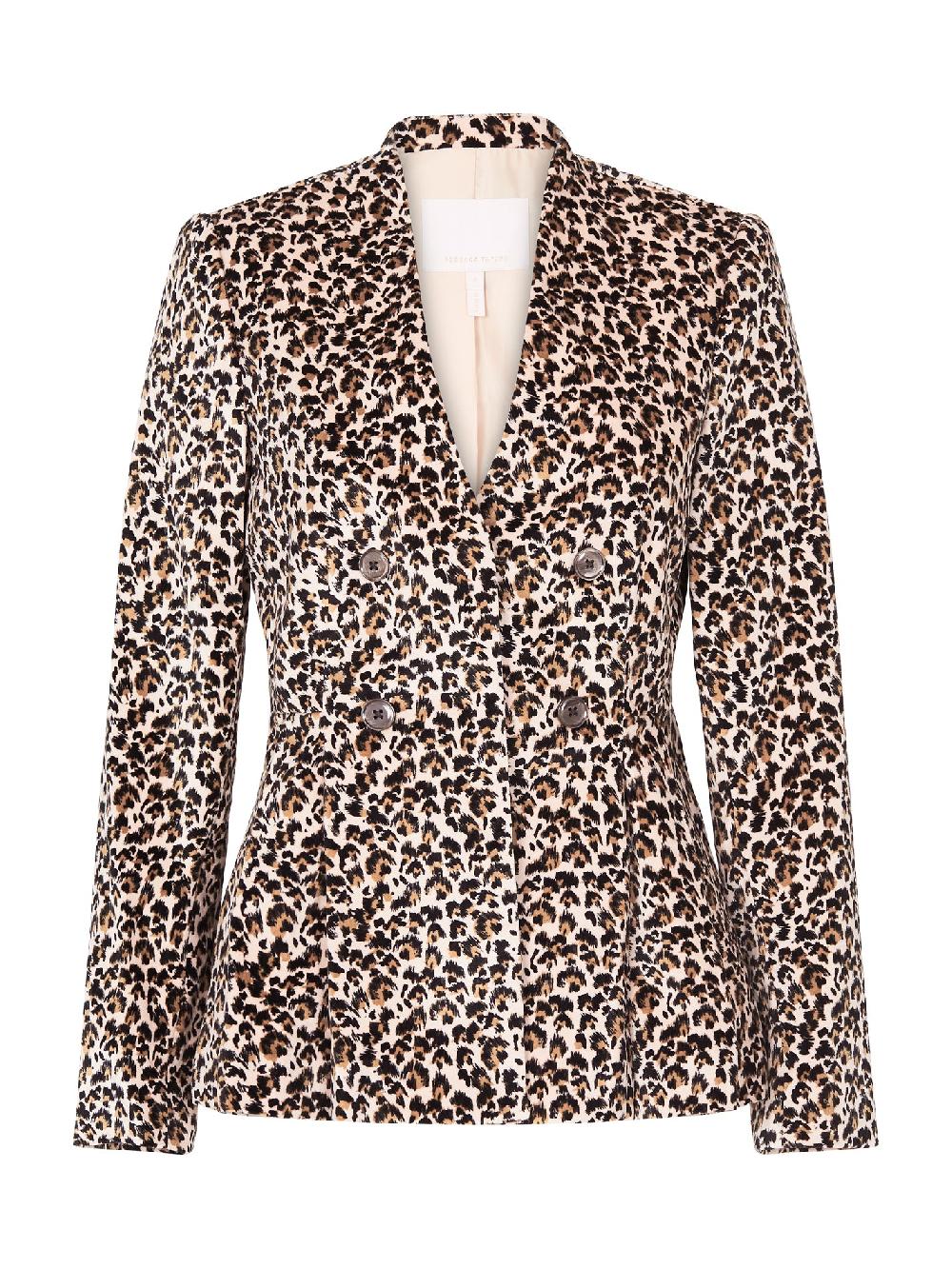 c & m camilla and marc Leopard Print Velveteen Jacket