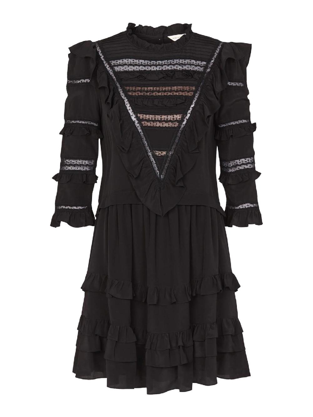 c & m camilla and marc Long Sleeved Silk And Lace Dress
