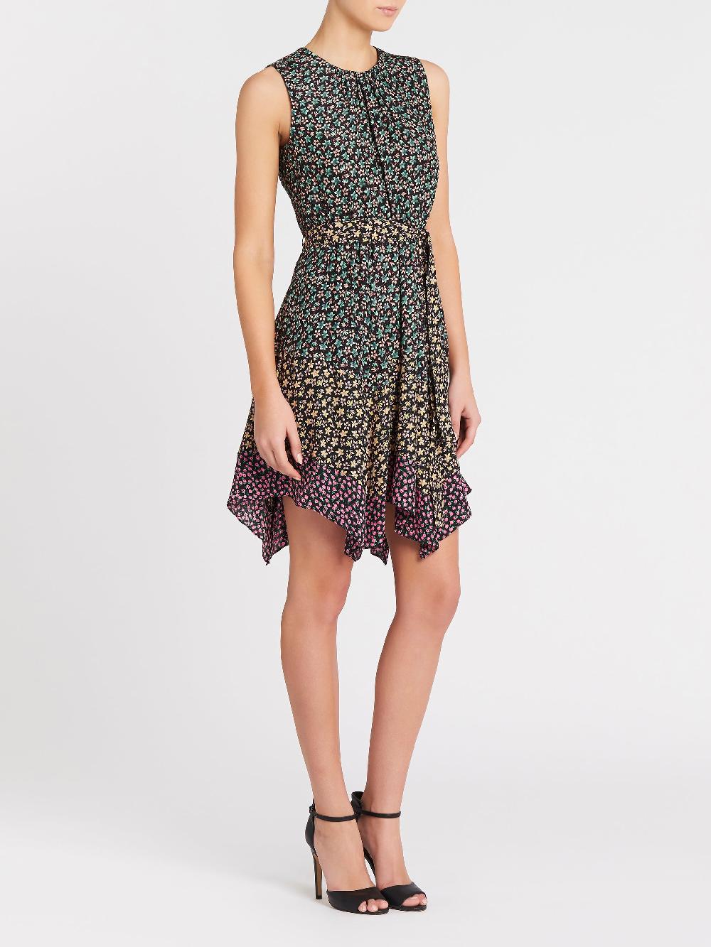 C & M Camilla And Marc Louisa Floral Mixed Print Dress