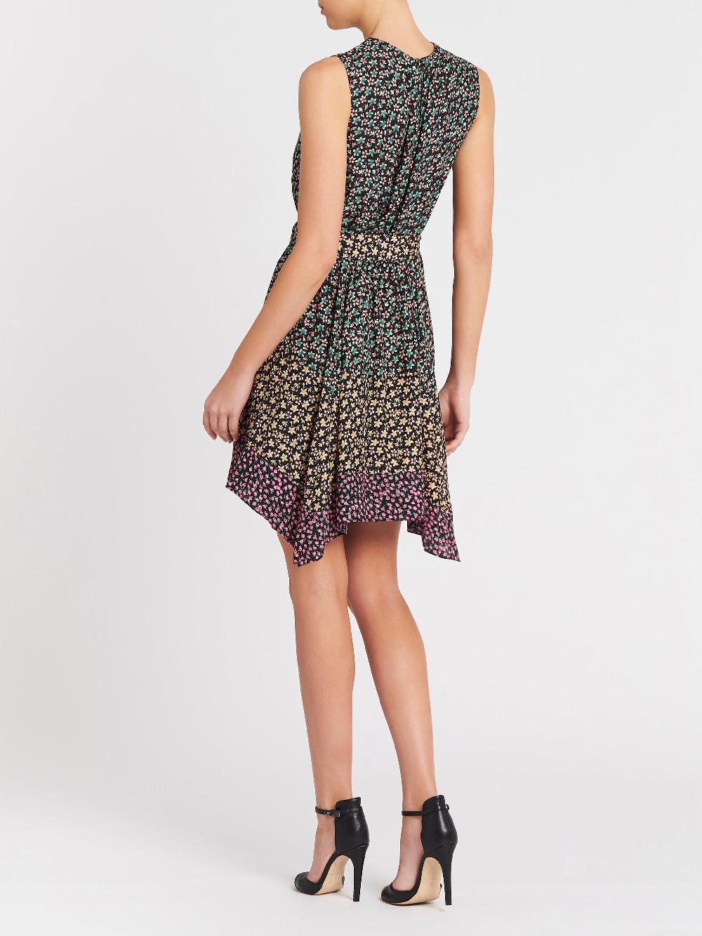 C & M Camilla And Marc Louisa Floral Mixed Print Dress