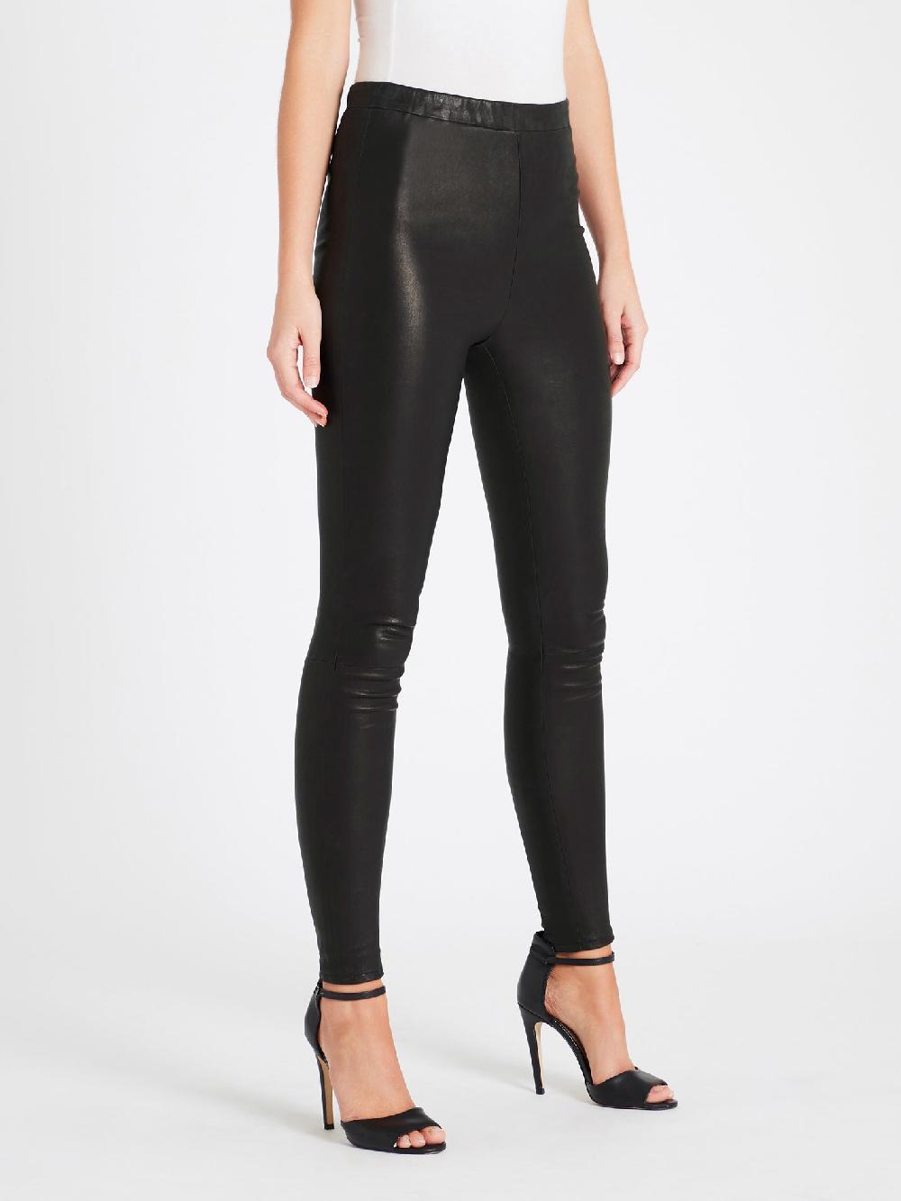 C & M Camilla And Marc Macey High Rise Pull On Leather Leggings