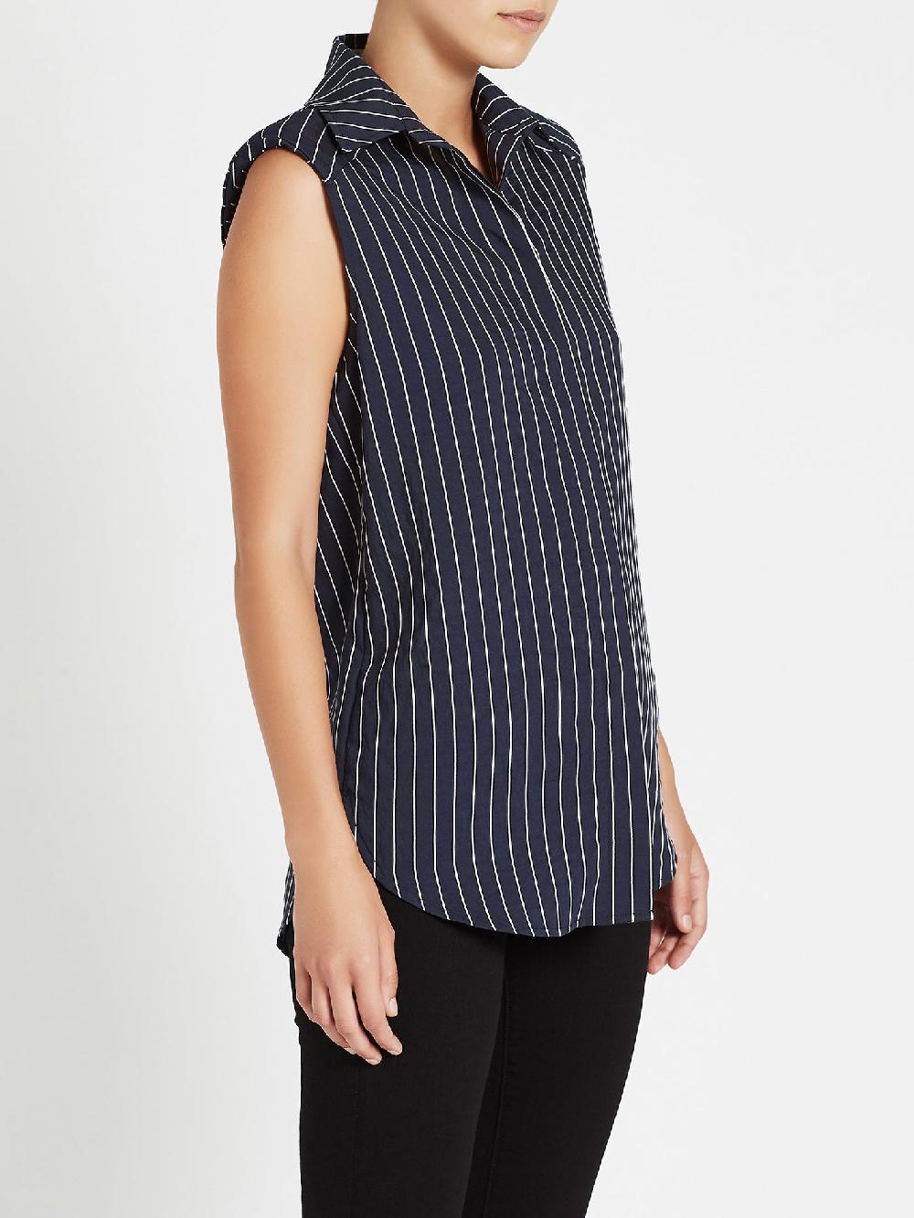 C & M Camilla And Marc Pollino Stripe Sleeveless Shirt