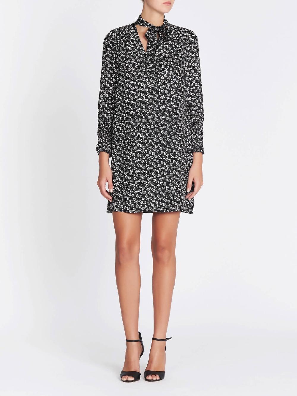 C & M Camilla And Marc Rue Floral Print Scarf Tie Dress