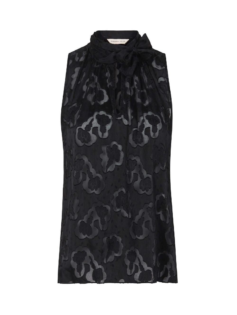 c & m camilla and marc Short Sleeve Jacquard Scarf Top