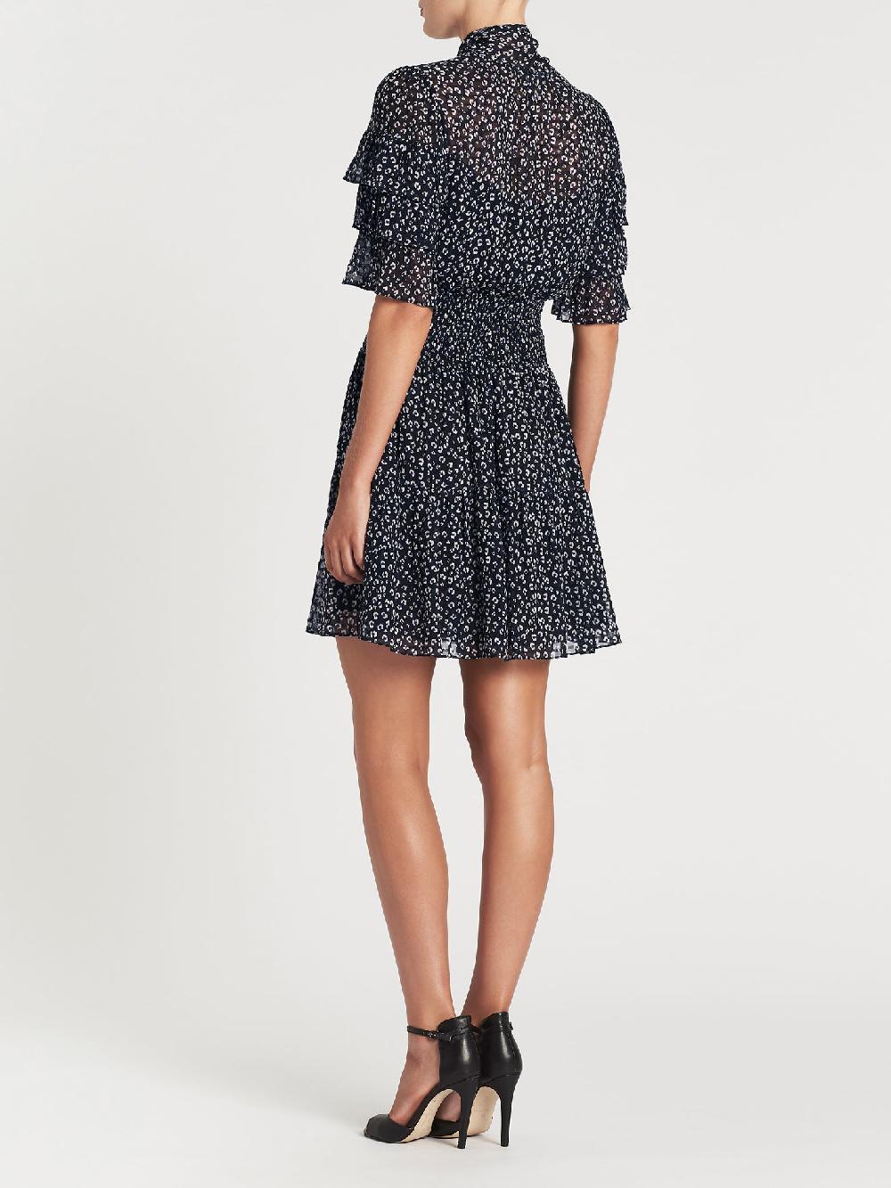 C & M Camilla And Marc Short Sleeve Mini Cheetah Dress