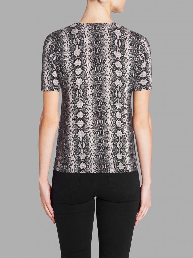 C & M Camilla And Marc Short Sleeved Snake Print Pullover