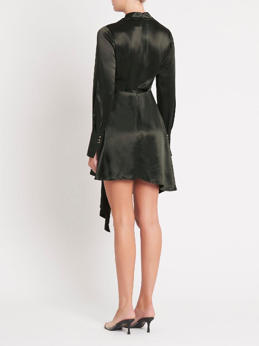 C & M Camilla And Marc Simmons Satin Long Sleeve Dress