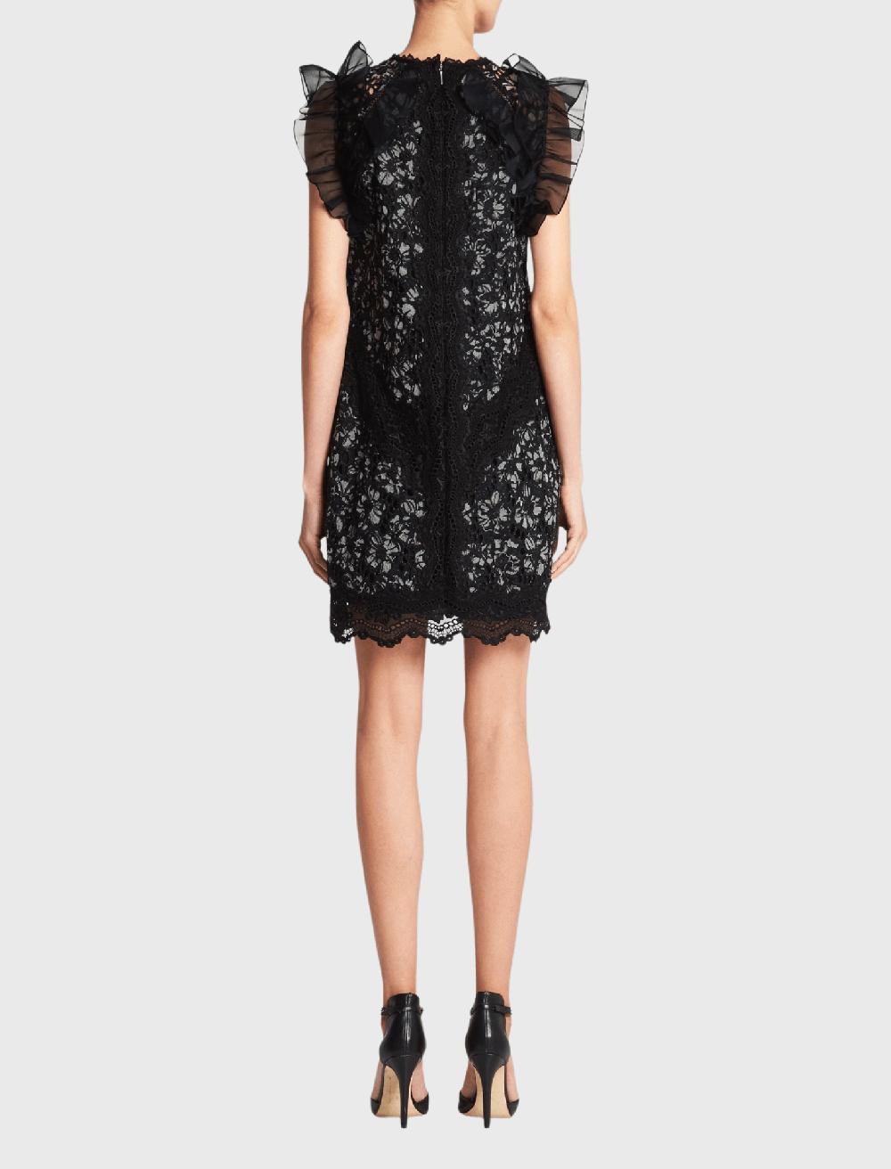 C & M Camilla And Marc Sleeveless Mini Floral Embroidery Dress