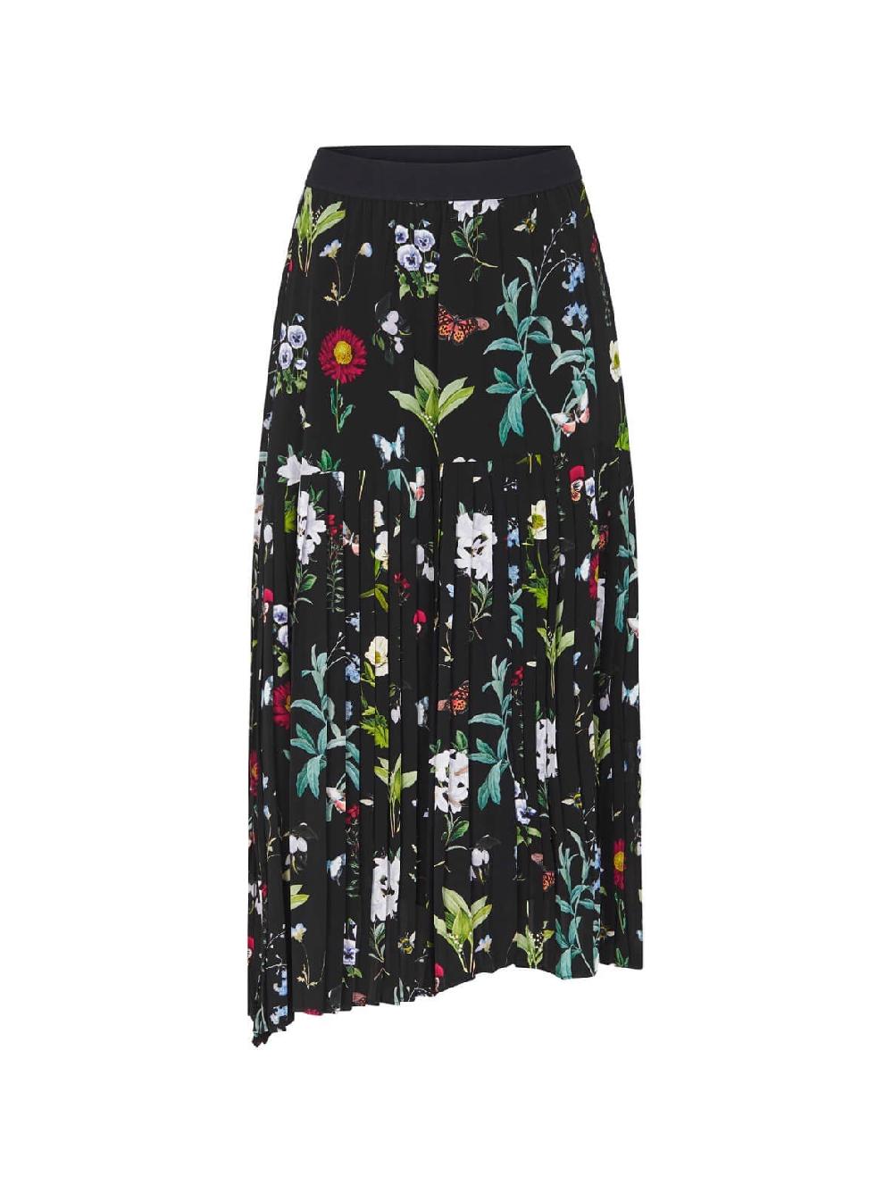 c & m camilla and marc Talise Pleated Floral Midi Skirt