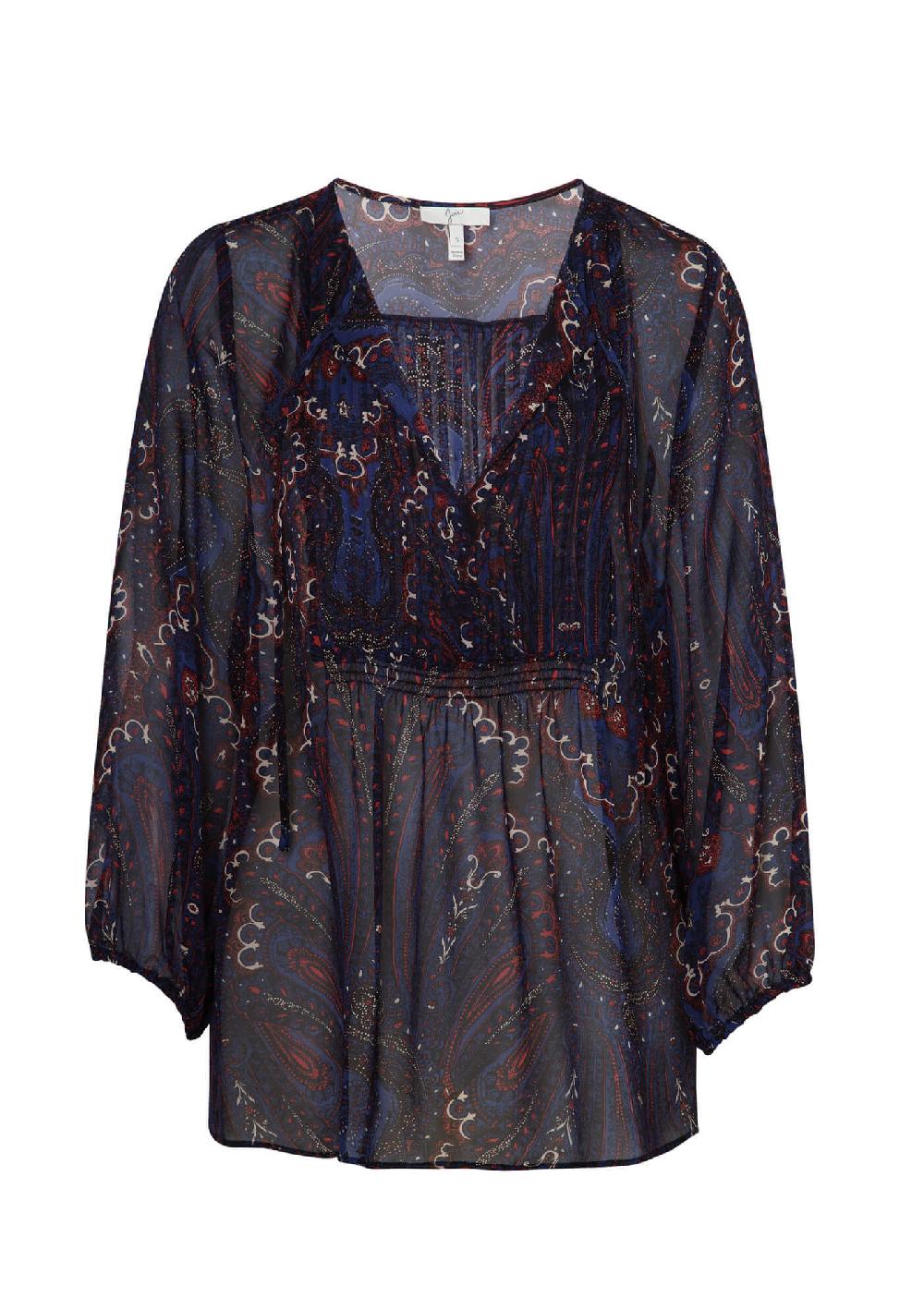c & m camilla and marc Vandrea Paisley Print Sheer Blouse