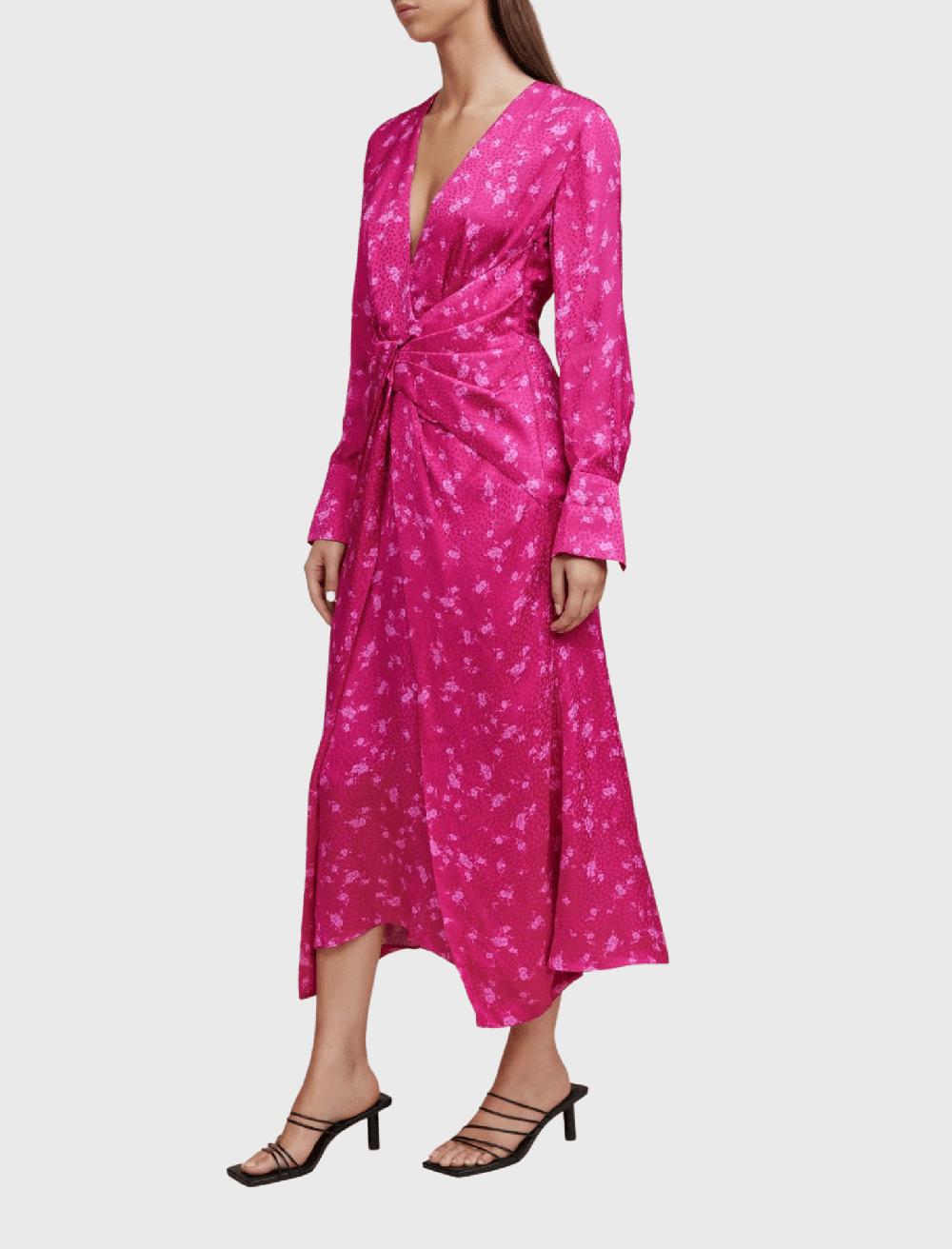 C & M Camilla And Marc Wetherby Long Sleeve Midi Dress
