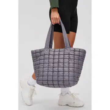 C Collection Quilted Puffer Tote