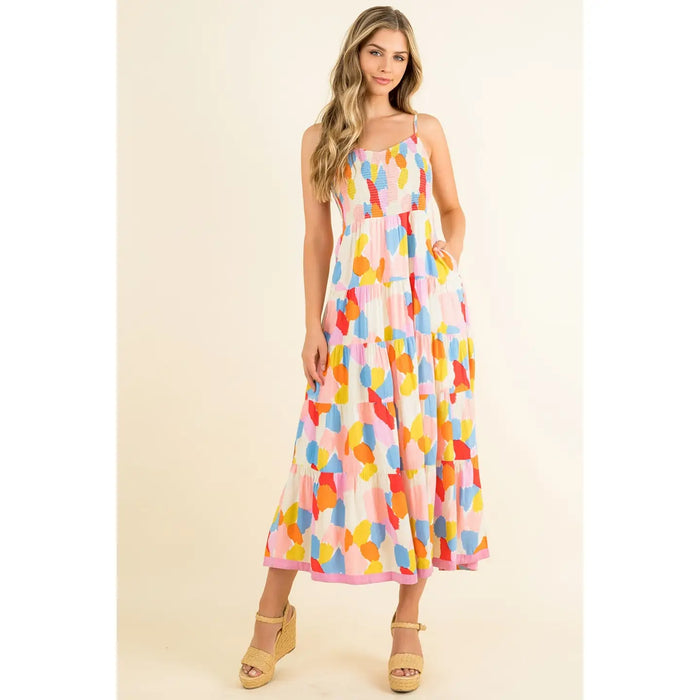 c collection Smocked Midi Dress