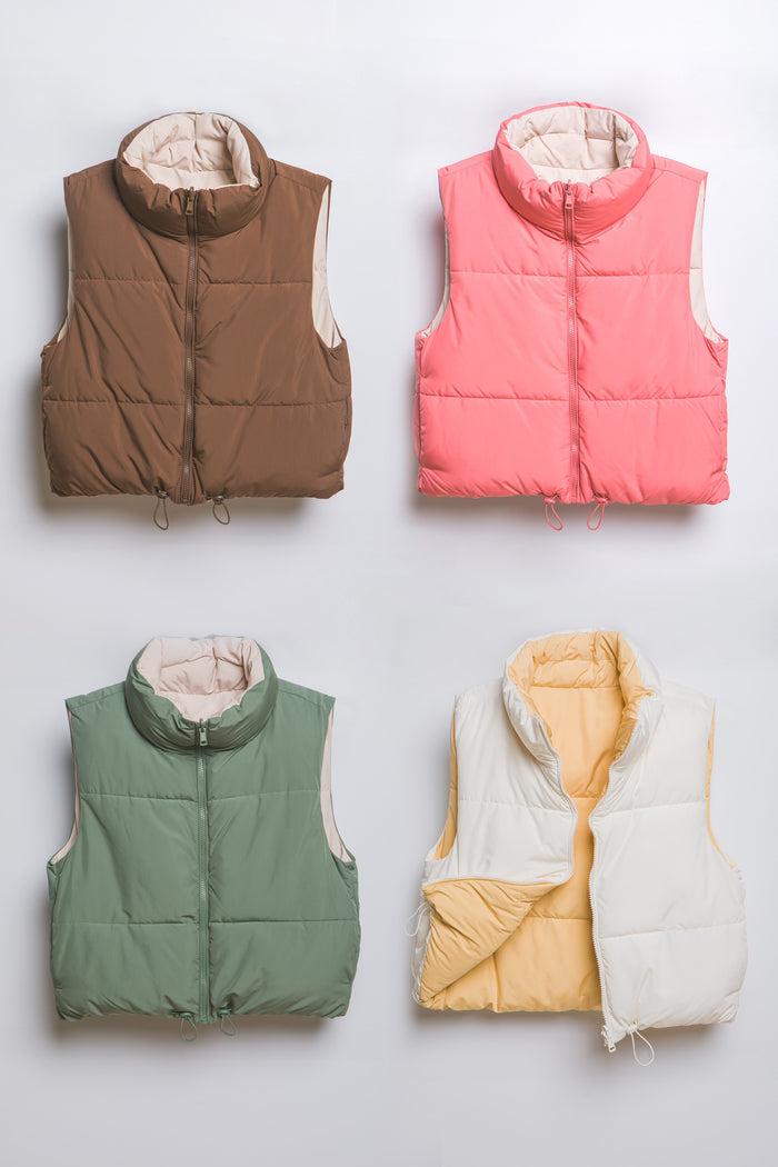 C Collection Solid Reversible Vest
