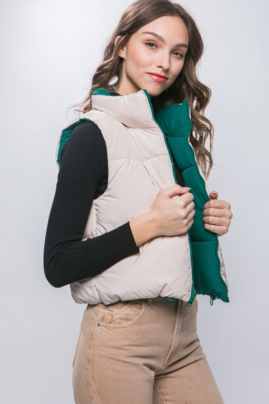 c collection Solid Reversible Vest