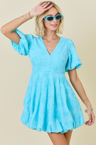 C Collection V-Neck Bubble Dress