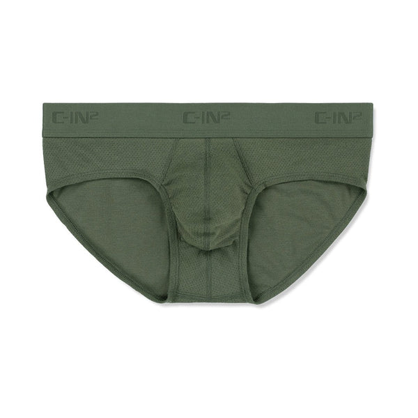 c in² Active Low Rise Brief Olan Olive