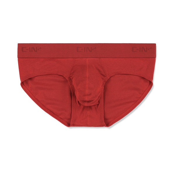 c in² Active Low Rise Brief Rocco Red