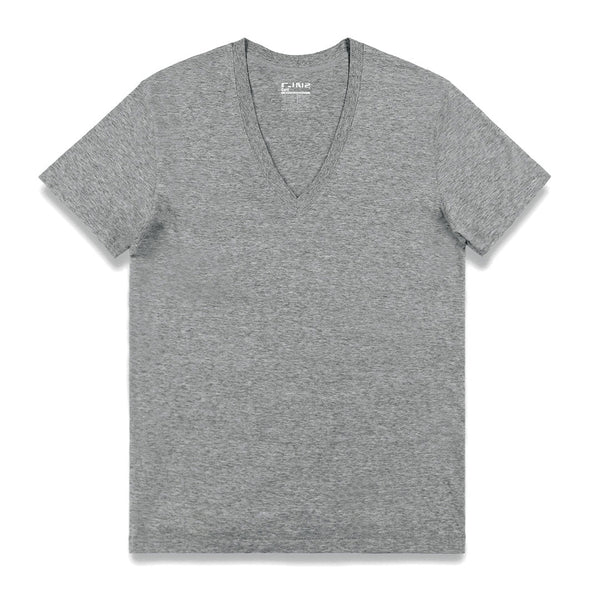 c in² Core Deep V-Neck T-Shirt Grey Heather