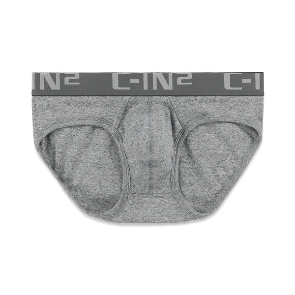 c in² Core Low Rise Brief Grey Heather