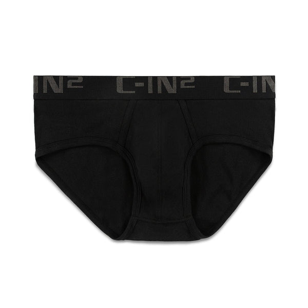c in² Core Mid Rise Brief Black
