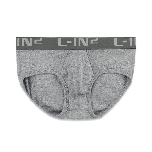 c in² Core Mid Rise Brief Grey Heather