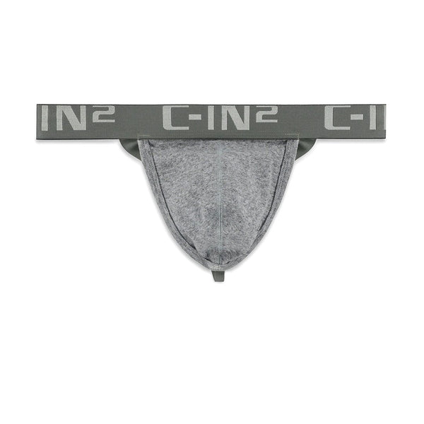 c in² Core Y-Back Thong Grey Heather