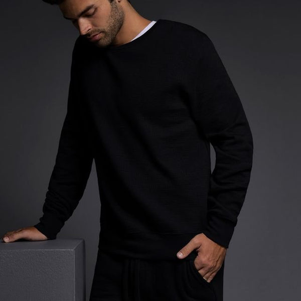 C In² Dual Layer Crew Neck Sweatshirt Black