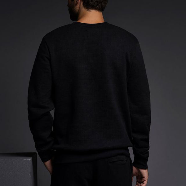 C In² Dual Layer Crew Neck Sweatshirt Black