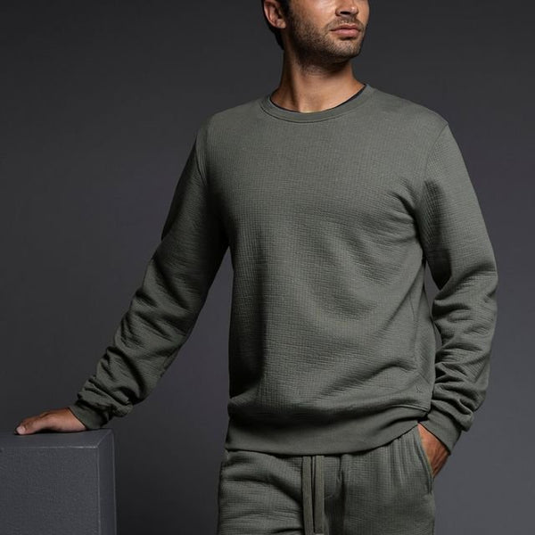C In² Dual Layer Crew Neck Sweatshirt Gunmetal