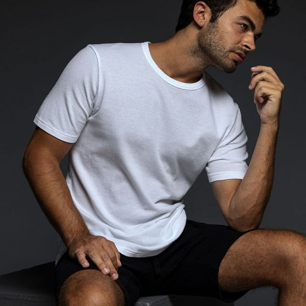 c in² Easy Mesh Crew Neck T-Shirt White