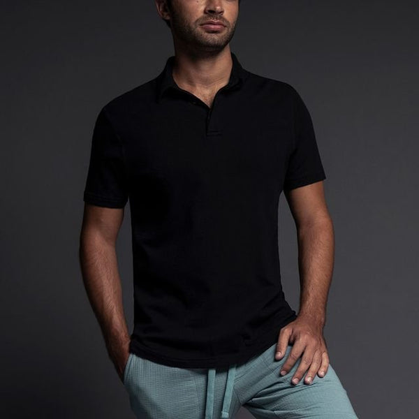 C In² Easy Mesh Polo Black
