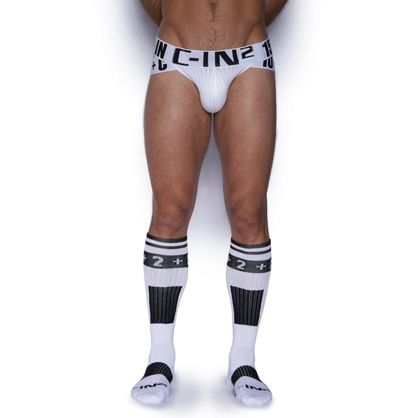 C In² H+A+R+D Soccer Socks Single Pack White