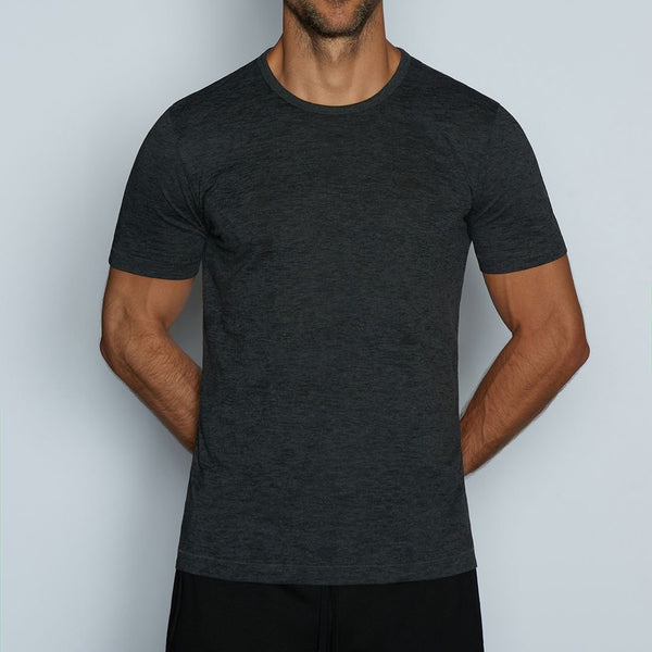 C In² Hand Me Down Crew Neck T-Shirt Coal Heather