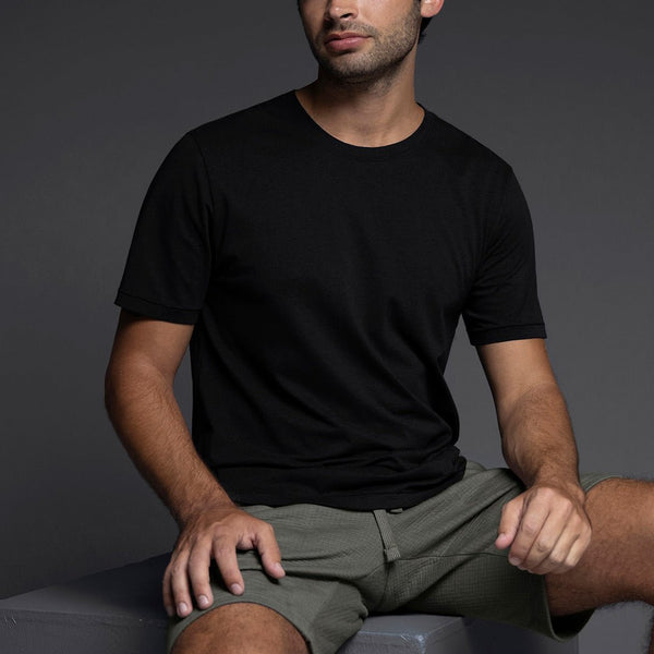 C In² High Twist Summer Crew Neck T-Shirt Black