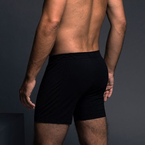 C In² Jersey Fly Front Boxer Black