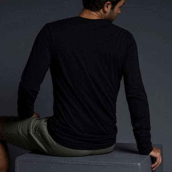C In² Jersey Long Sleeve Crew Neck T-Shirt Black
