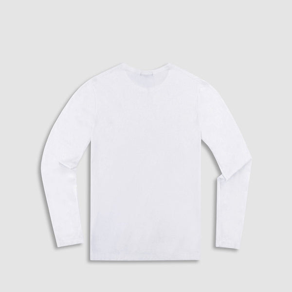 C In² Jersey Long Sleeve Crew Neck T-Shirt White
