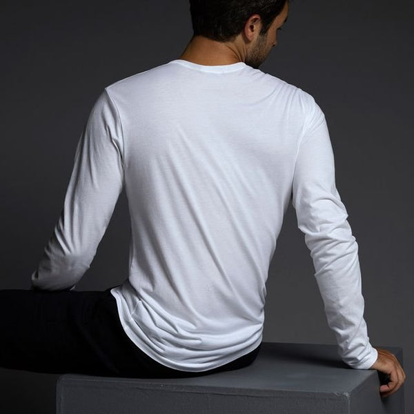 C In² Jersey Long Sleeve Crew Neck T-Shirt White