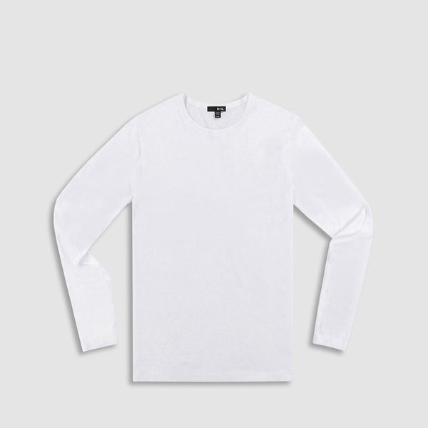 c in² Jersey Long Sleeve Crew Neck T-Shirt White