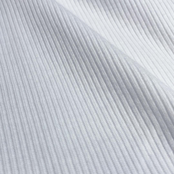 C In² Layers Classic Ribbed Fitted Tank White