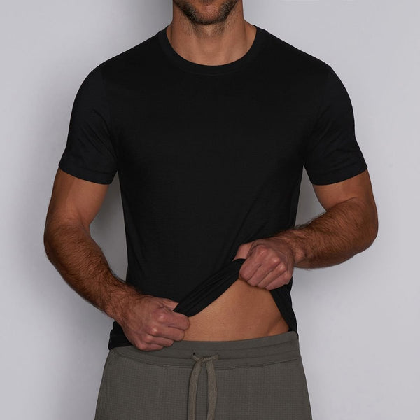 C In² Layers Slim Crew Neck T-Shirt Black