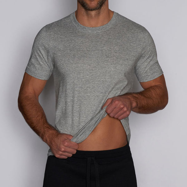C In² Layers Slim Crew Neck T-Shirt Grey Heather