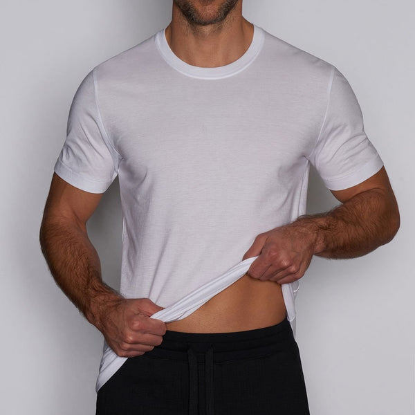 C In² Layers Slim Crew Neck T-Shirt White